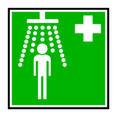 Download free cross green shower square person icon